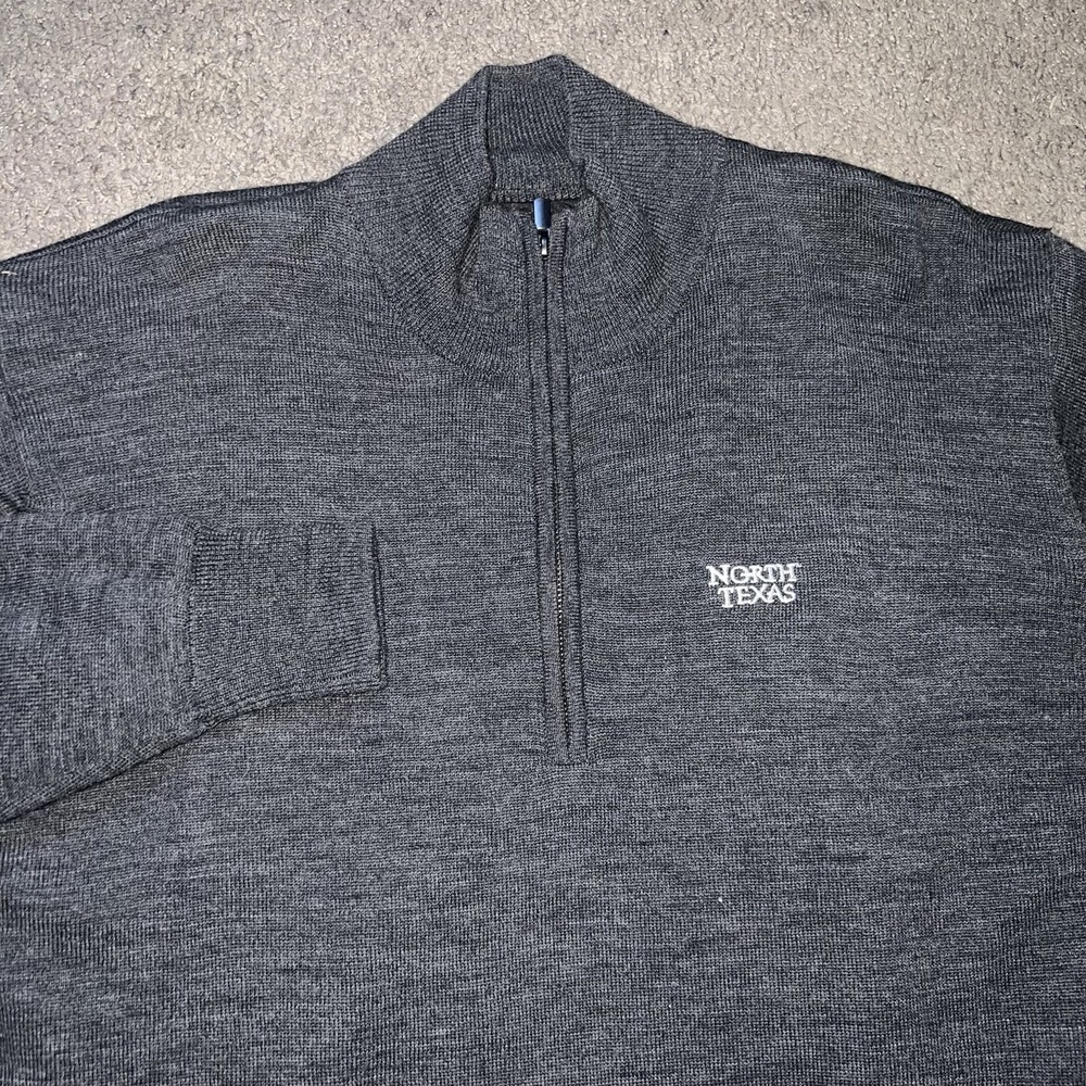 Foot Joy Jacket Mens‎ Small Black Wool 1/4 Zip Long Sleeve Lined Golf Pullover
